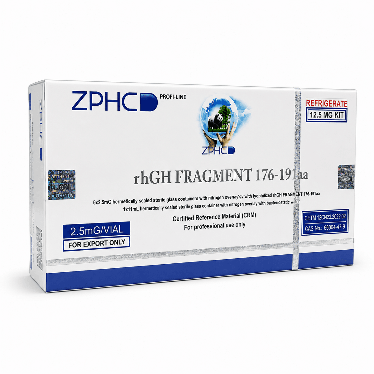 ZPHC HGH Frag 12,5mg — 5 Vials – Biorreguladores
