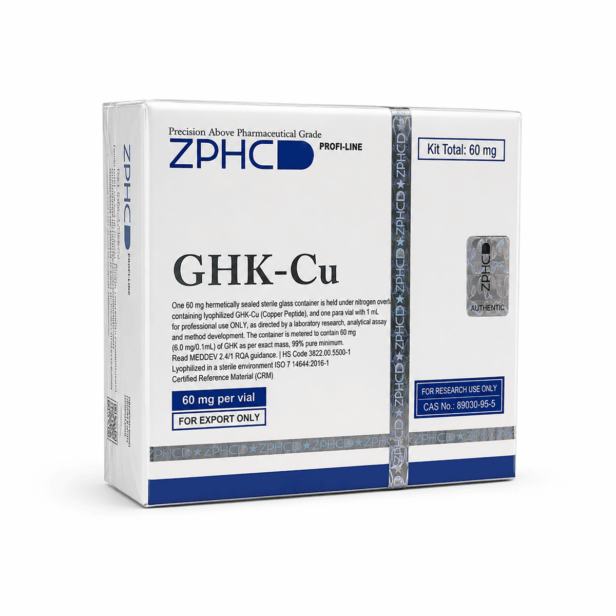 ZPHC GHK-Cu 60mg – Biorreguladores