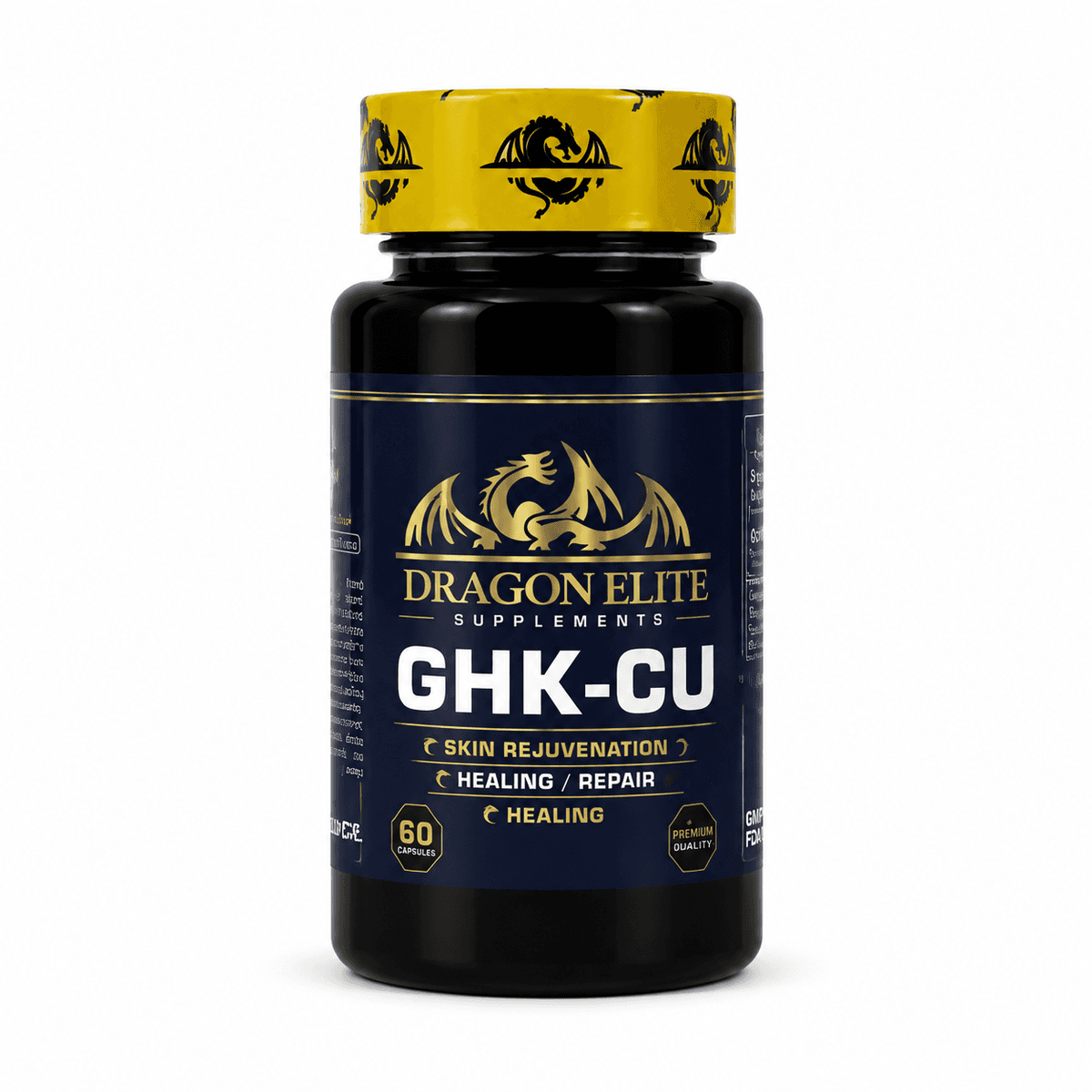 Dragon Elite GHK-Cu 1000mcg — 60 Cápsulas – Biorreguladores