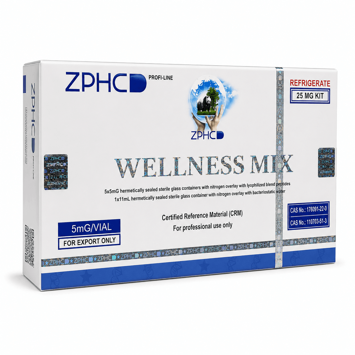 ZPHC Wellness Mix 25mg — 5 Vials – Biorreguladores