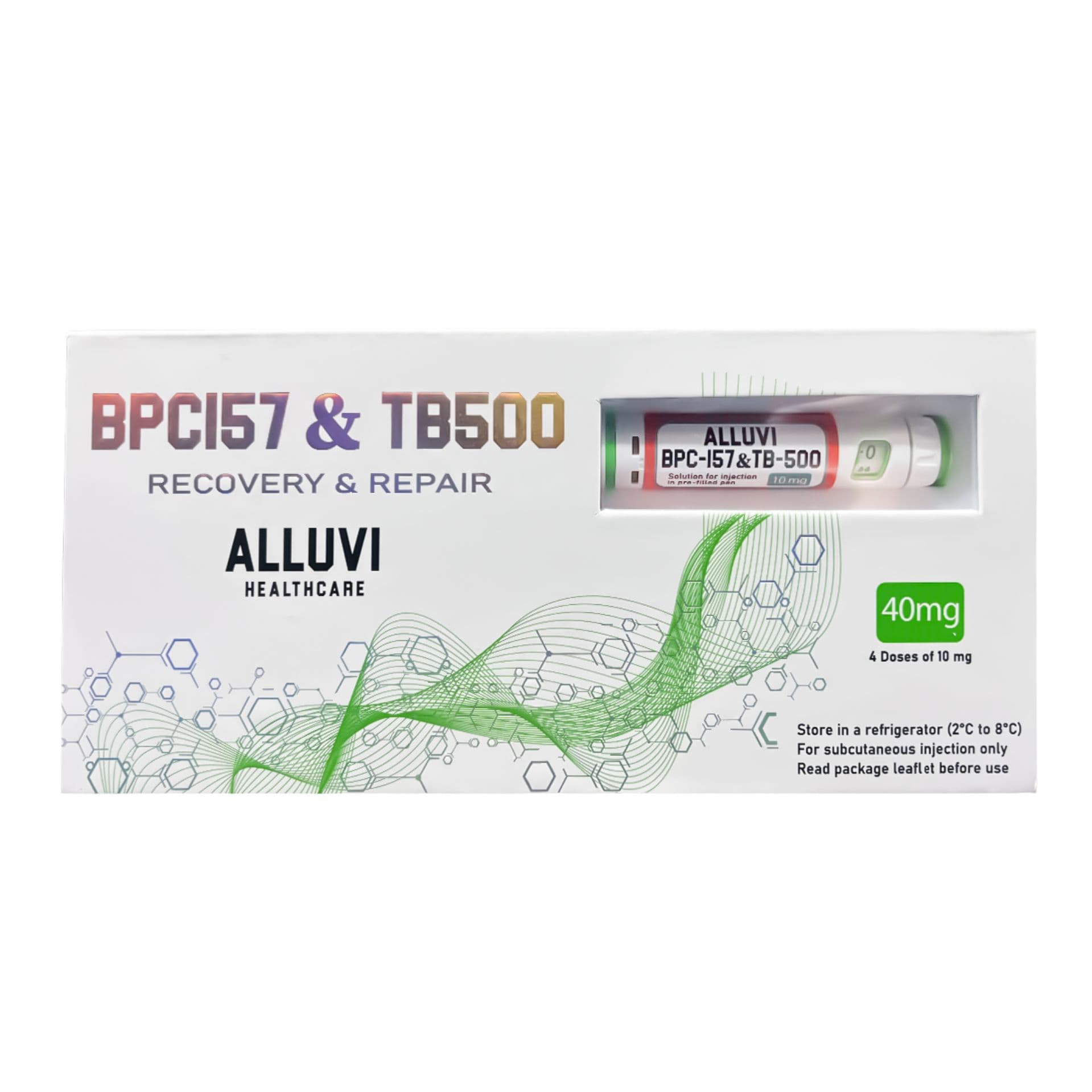Alluvi Healthcare BPC-157 + TB-500 40mg — Caneta – Biorreguladores