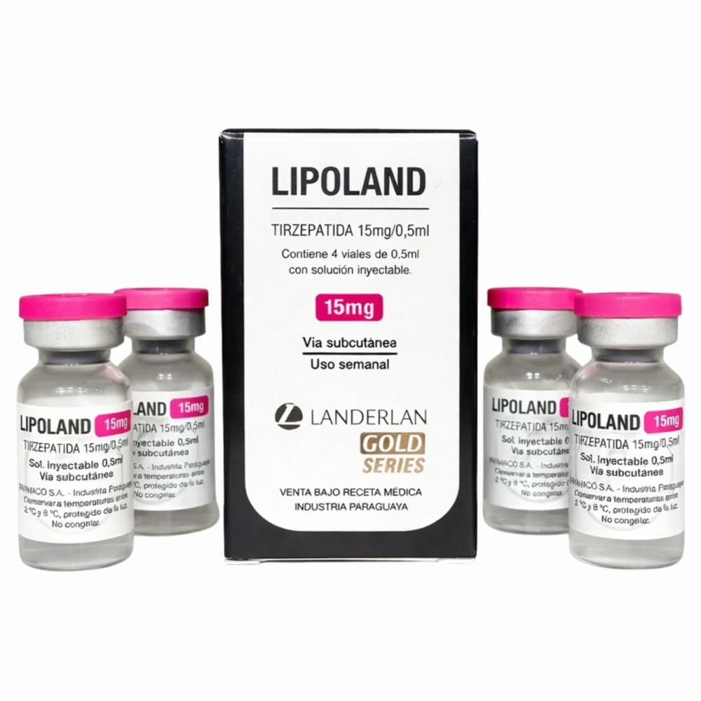Lipoland Tirzepatida 15mg – Kit 4 Frascos – Controle Metabólico
